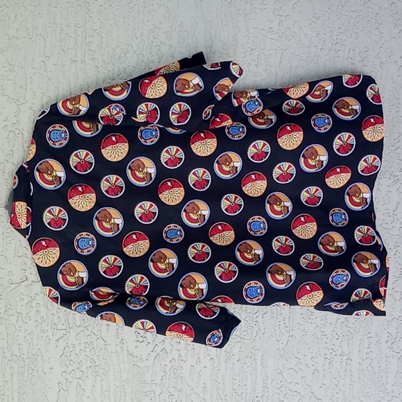 Platinum Fubu Vintage Fat Albert & The Junkyard Gang Short Sleeve Button Down L - Picture 2 of 11